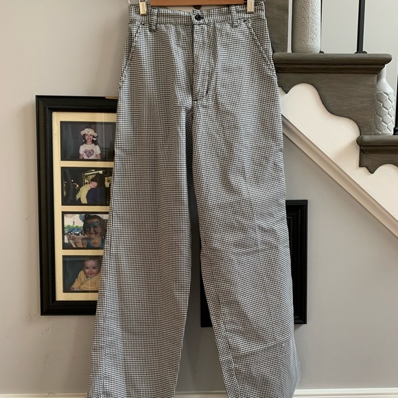 Chef Code Black & White Checked Chef Pants sz 28 x 30 - Picture 1 of 6